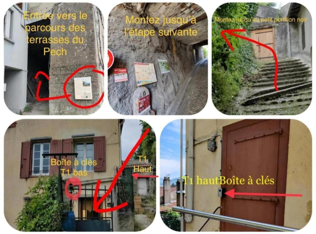 Hebergements Entiers Two Homes T1 Bas Or T1 Haut -Aux Terrasses Du Pech Фоа Екстериор снимка